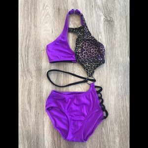 Purple Leopard Leotard